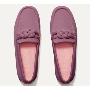 Rothy's The Braid Driver Mauve Women's Size 5.5 New Eco Loafers Pink Slip On New